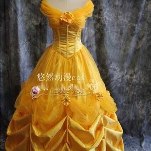 Belle Cosplay Princess Dress